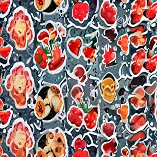 sticker texture