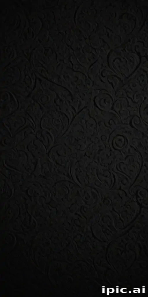 black wallpaper heart