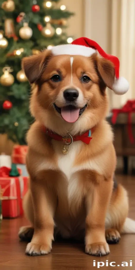 christmas dog wallpaper cute