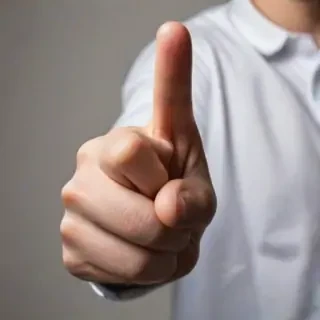 you pointing finger