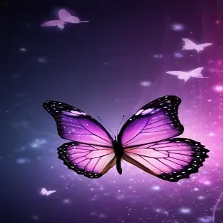 glitter butterfly wallpaper