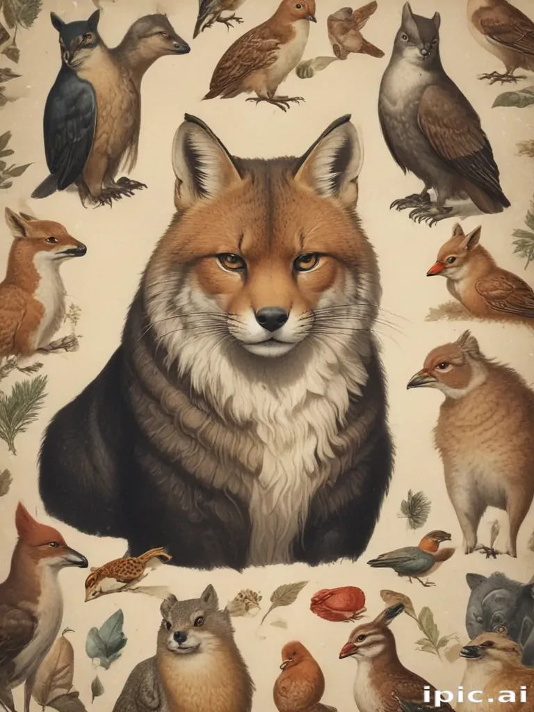 vintage illustrations animals