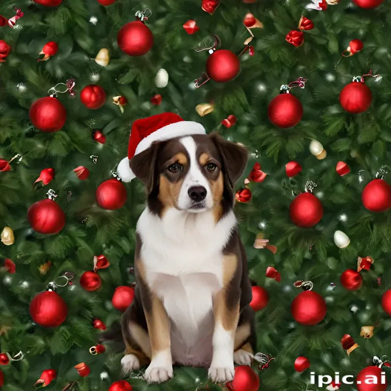 christmas dog backgrounds