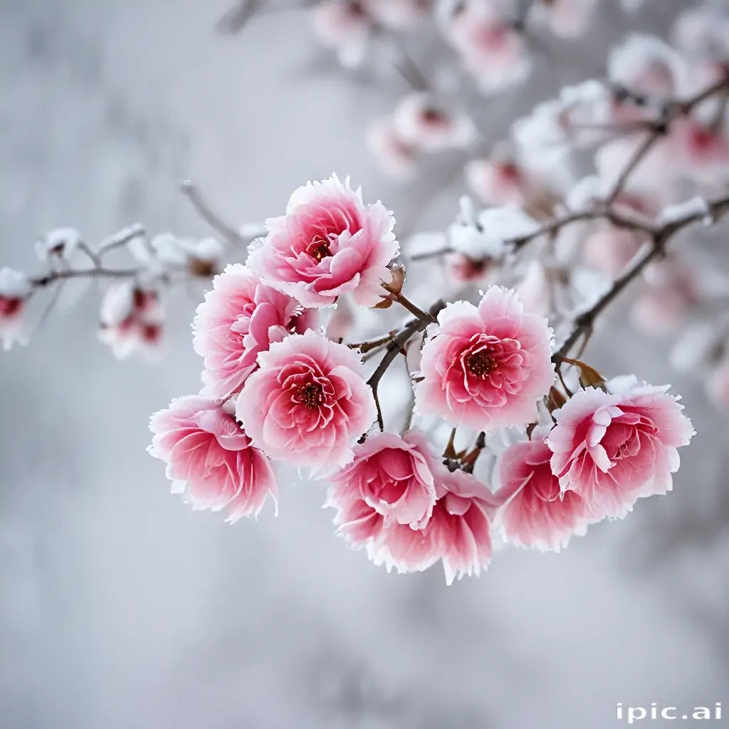 winter flower wallpaper background