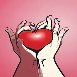heart hands clipart