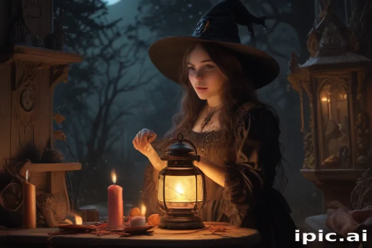 vintage witch art