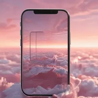 light pink phone background