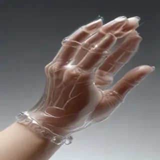 transparent praying hands