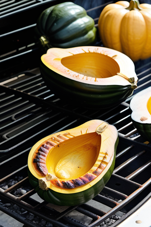 acorn squash on the grill
