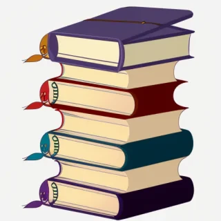 clipart book stack