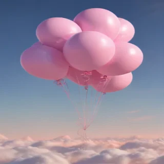 pink balloons png