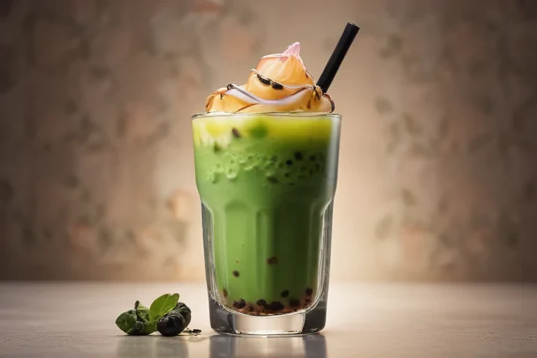 aesthetic boba tea background