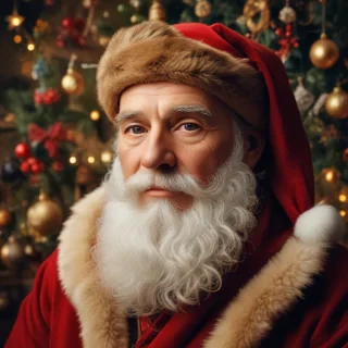 christmas background portrait