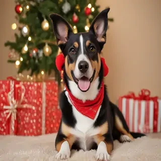 christmas dog photos