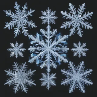 transparent background snowflake clipart