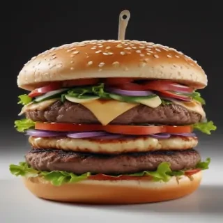 burger clipart black and white