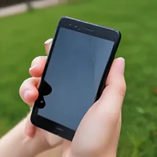 holding a phone