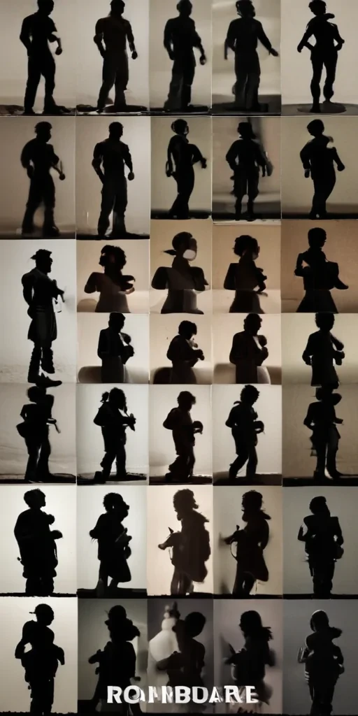 people silhouettes