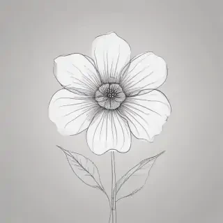 flower line art