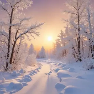 winter zoom background