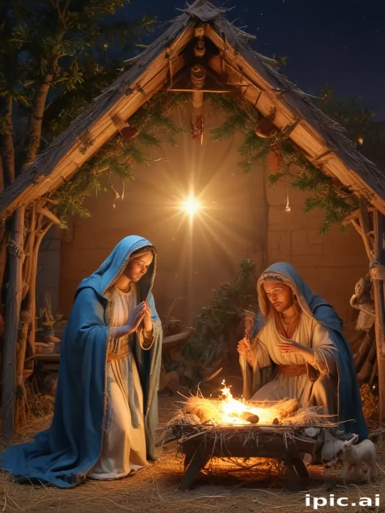 free christmas nativity scene