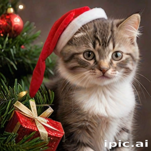 christmas images cats