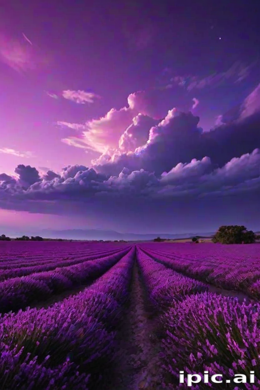 purple sky wallpaper