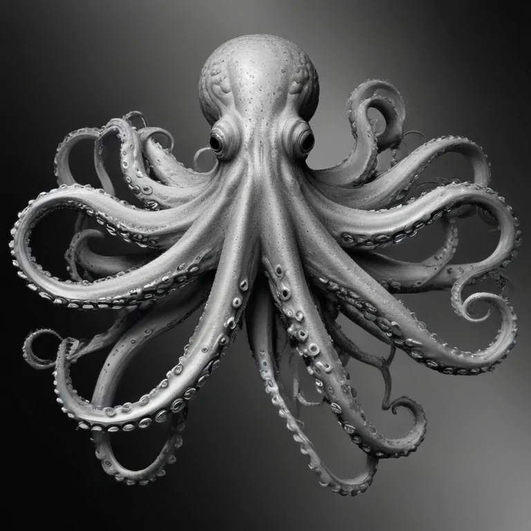 octopus clip art black and white