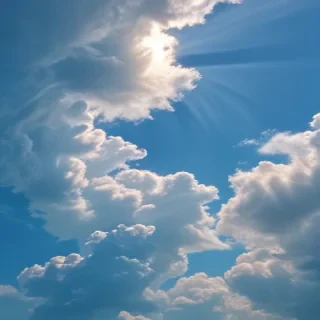 sky blue background