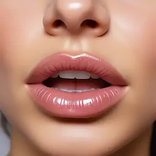 transparent lips
