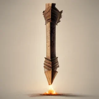 drawn arrow