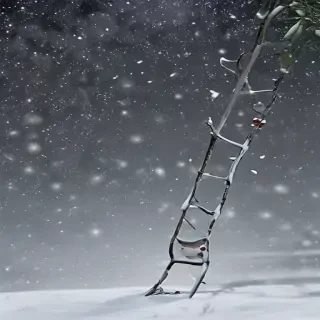 snow falling png
