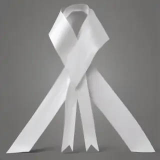 white ribbon png