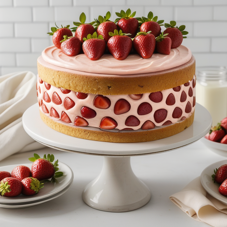 fresh strawberry filling for cake