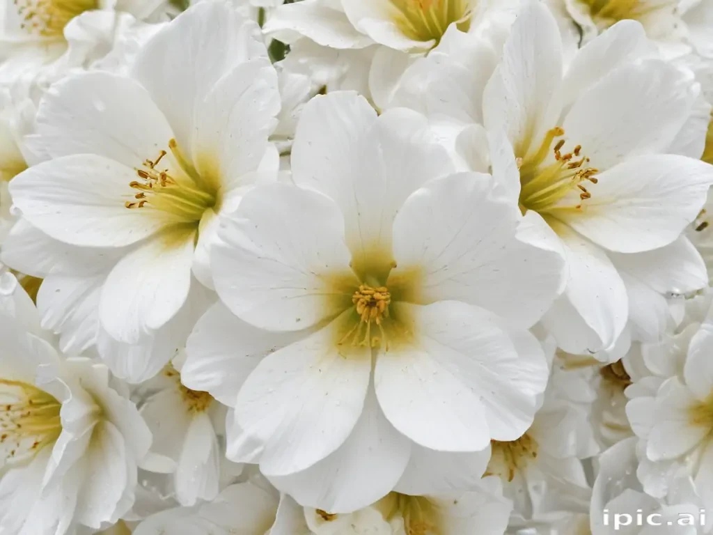 flower white background