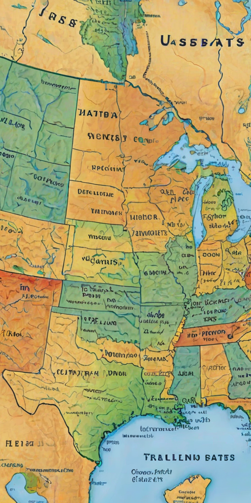 map of the usa states
