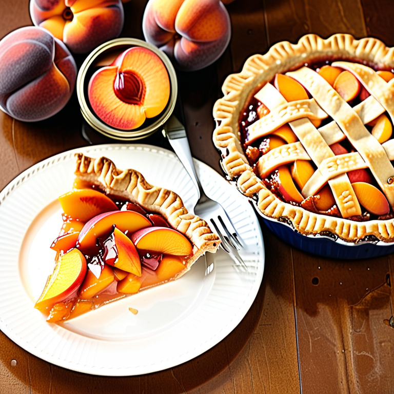 recipe peach pie canned peaches