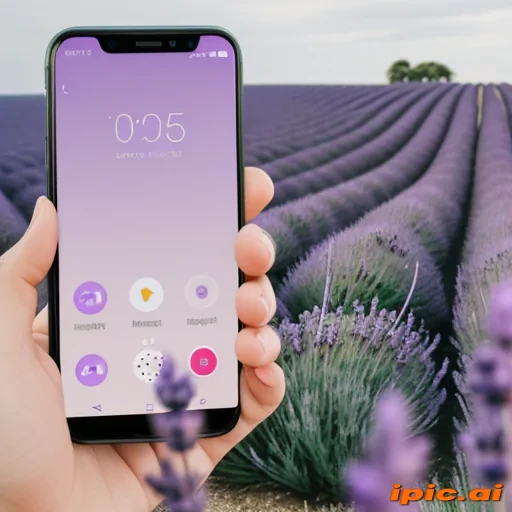 lavender phone background
