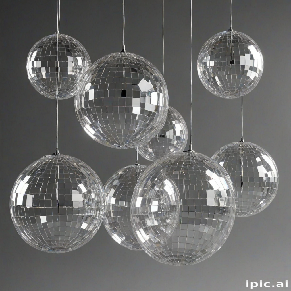 transparent disco balls