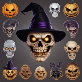 halloween stickers png