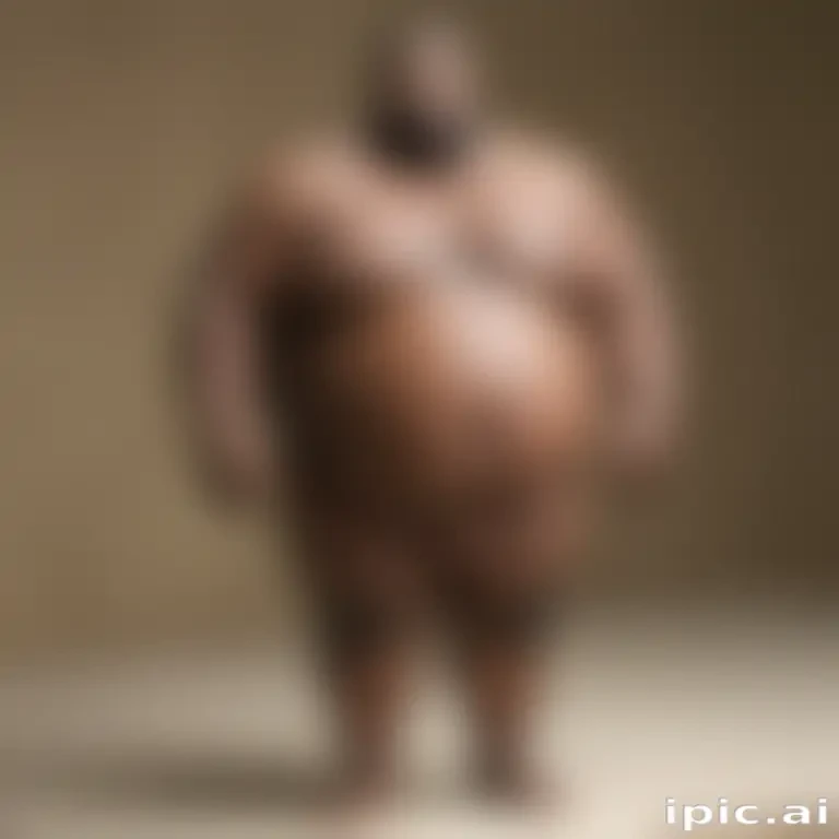 black fat man