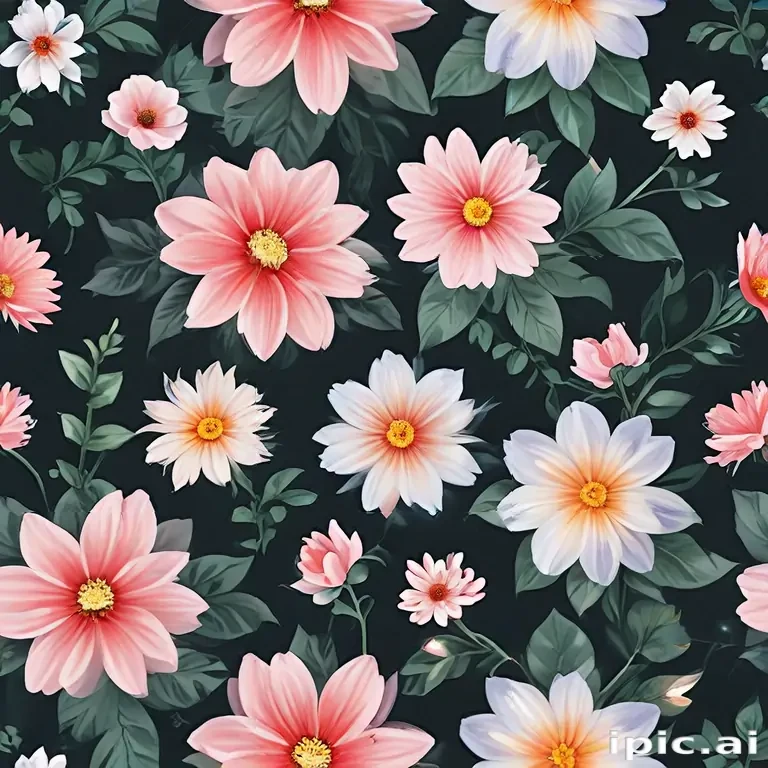 transparent flower background