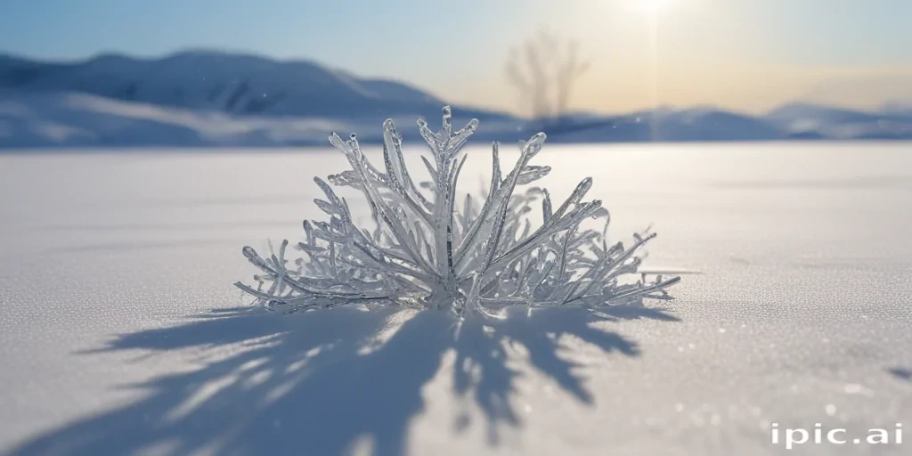 transparent snow