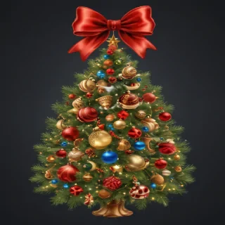 merry christmas clip art transparent background