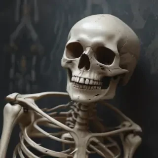 skeleton background