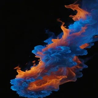 black background blue