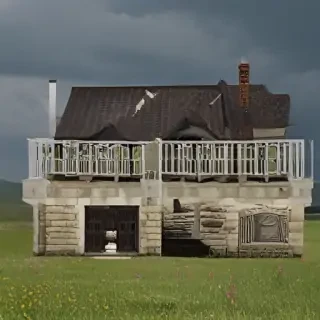 background of the house