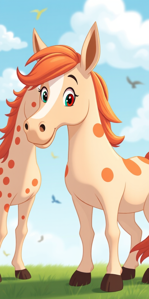 cartoon horses