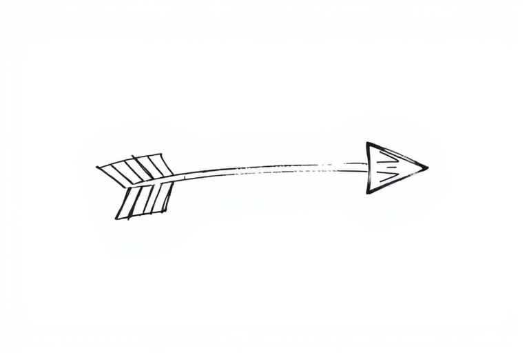 hand drawn arrow