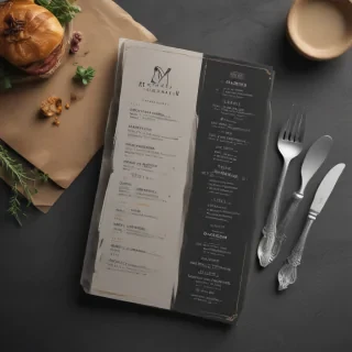 restaurant menu mockup